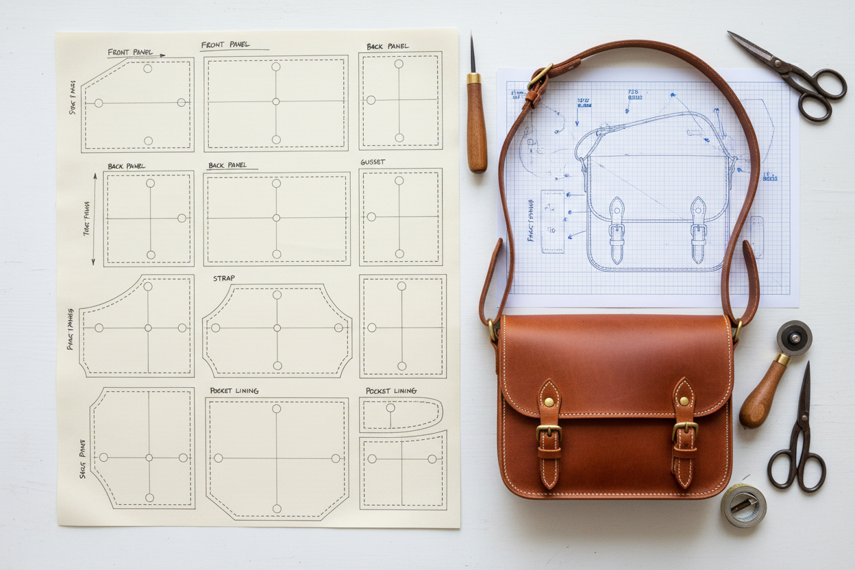 Custom Crossbody Leather Bag Pattern